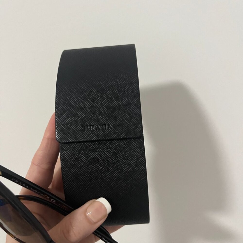 Prada Black Cat Eye Acetate Sunglasses with Case - Picture 4 of 7